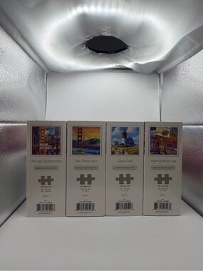 Boardwalk puzzle company 4 lot USED SF500 Chicago1000 Cape Cod500 Nashville500